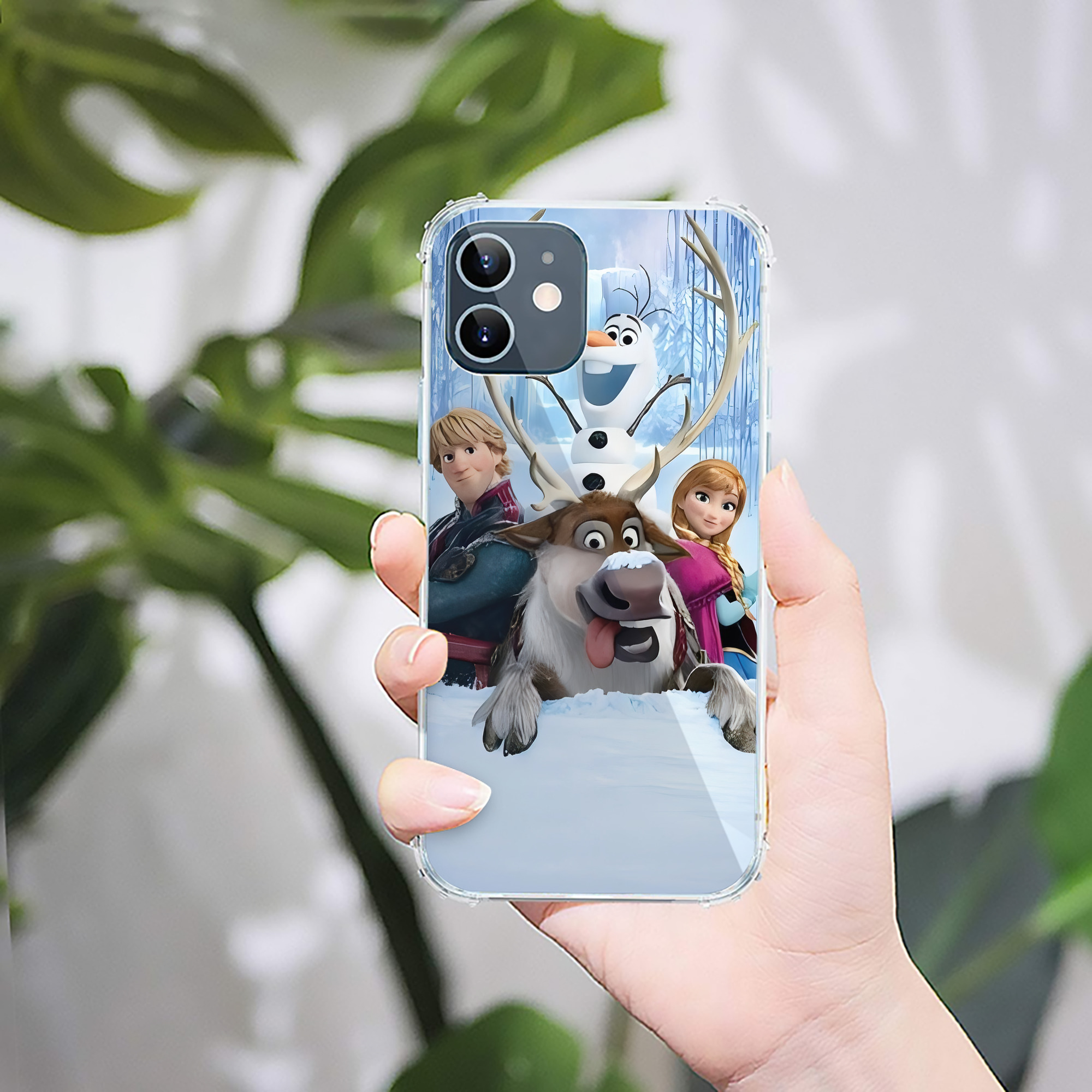 （画像用） アナと雪の女王 アンナ エルサ Frozen Anna Elsa 【iPhone 12シリーズ対応】透明スマホケース（クリアソフトケース）